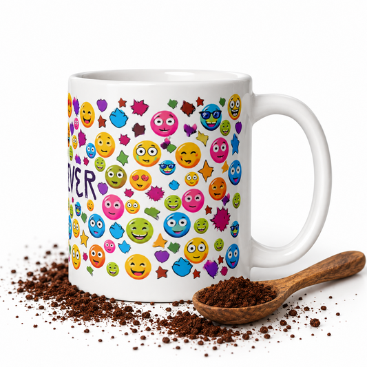 Rainbow Smileys \ Whatever Mood \ Ceramic Mug Glossy