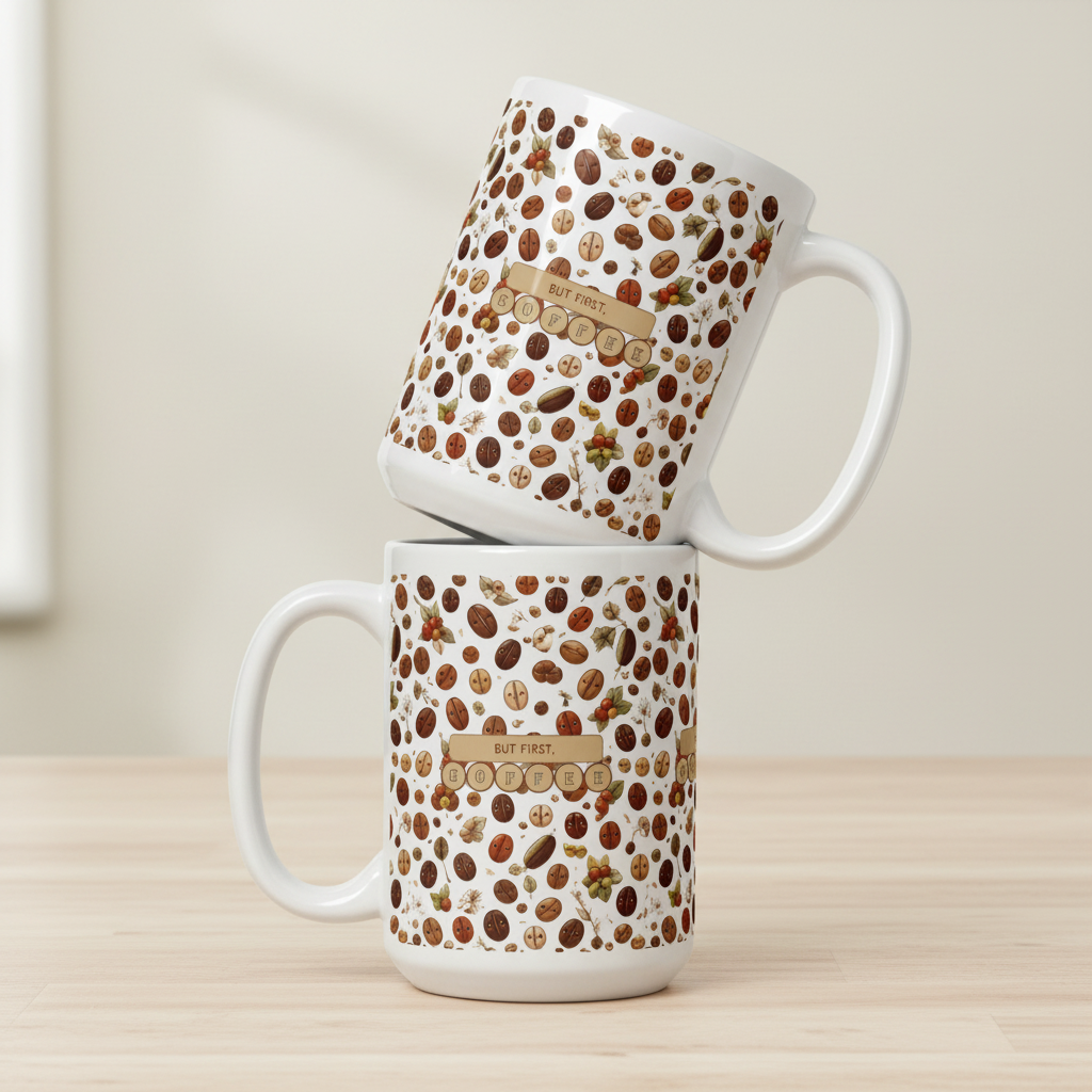 But First, Coffee \ Ceramic Mug Glossy