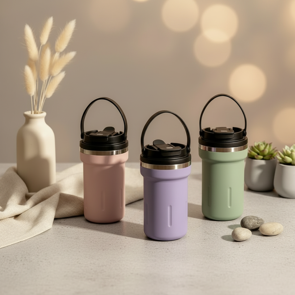 Pastel Coffee Cup 500ml \ Car Travel Mug