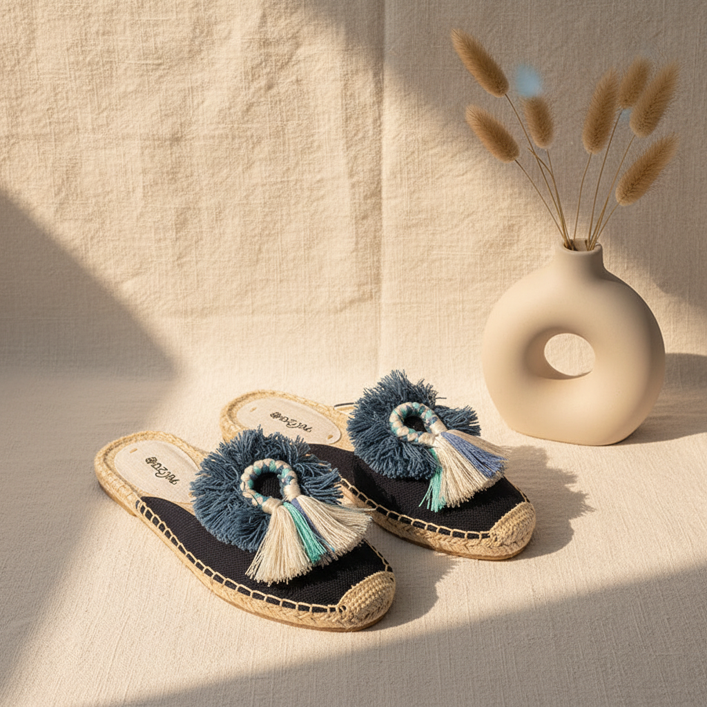 Bohemian Slip-ons \ Casual Straw Flats