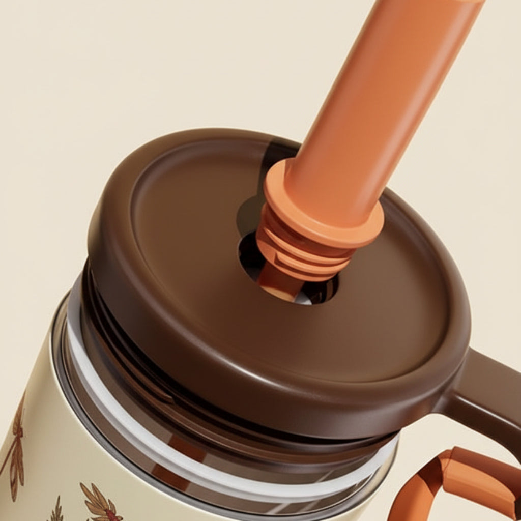 Elegant Feminine Tumbler 700ml \ Ceramic Coated Mug