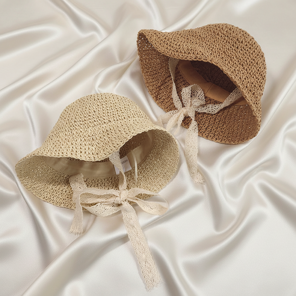 Bucket Style Straw Sun Hat \ Summer Ready