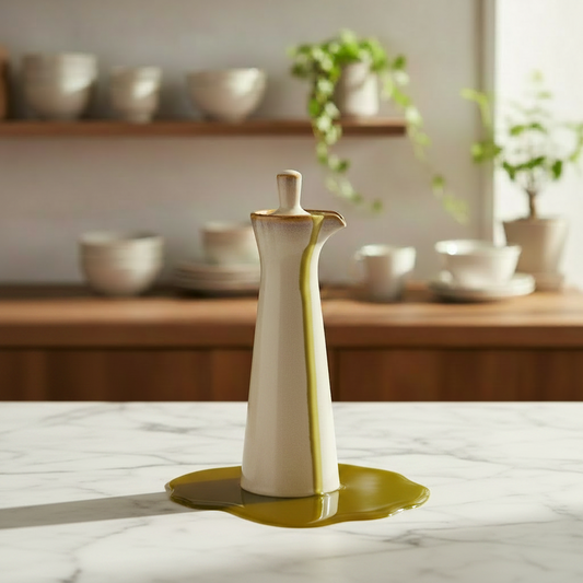 Kitchen Oil Liquid Jars \ Retro Antique Style Kiln