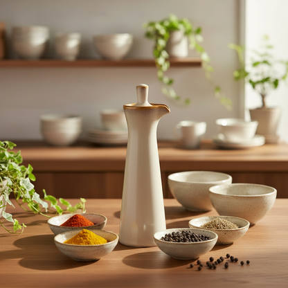 Kitchen Oil Liquid Jars \ Retro Antique Style Kiln