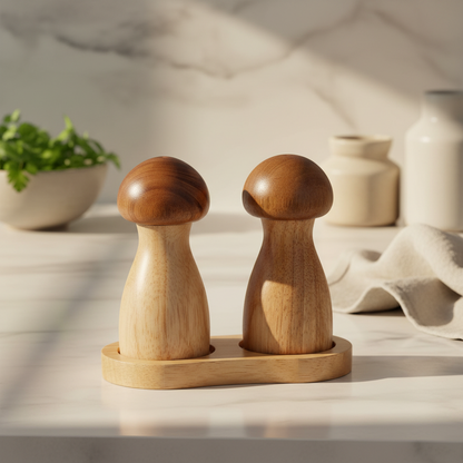 Mushroom Lovers - Salt & Pepper Grinders (1 Set)