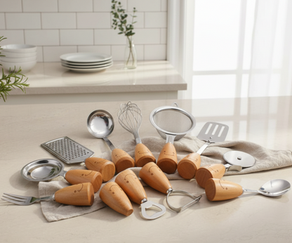 Kitchen Utensils (Set) \ Cute Smiley Design