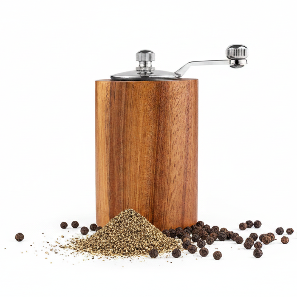 Salt and Pepper Grinder \ Retro Style Acacia Wood