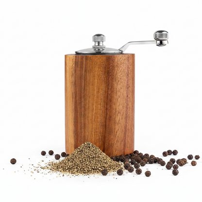 Salt and Pepper Grinder \ Retro Style Acacia Wood