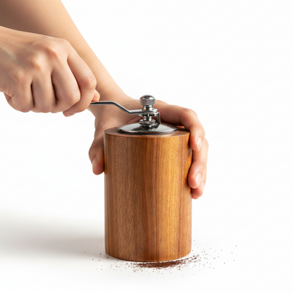 Salt and Pepper Grinder \ Retro Style Acacia Wood