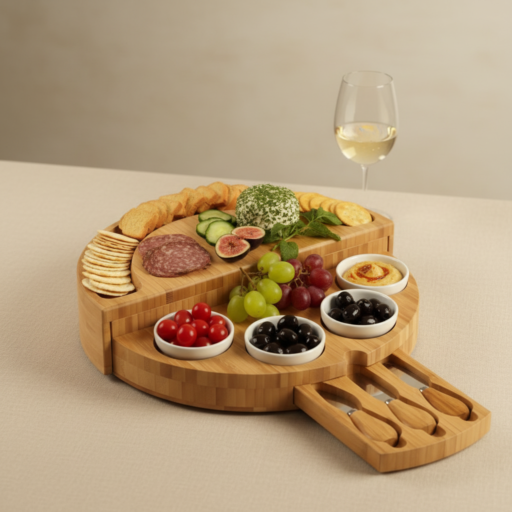 Bamboo Cheese Board \ Party Platter Board