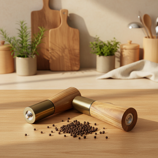 Elegant Pepper Grinder & Saltshaker \ Kitchen Essentials