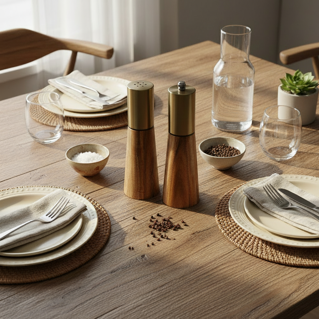 Elegant Pepper Grinder & Saltshaker \ Kitchen Essentials
