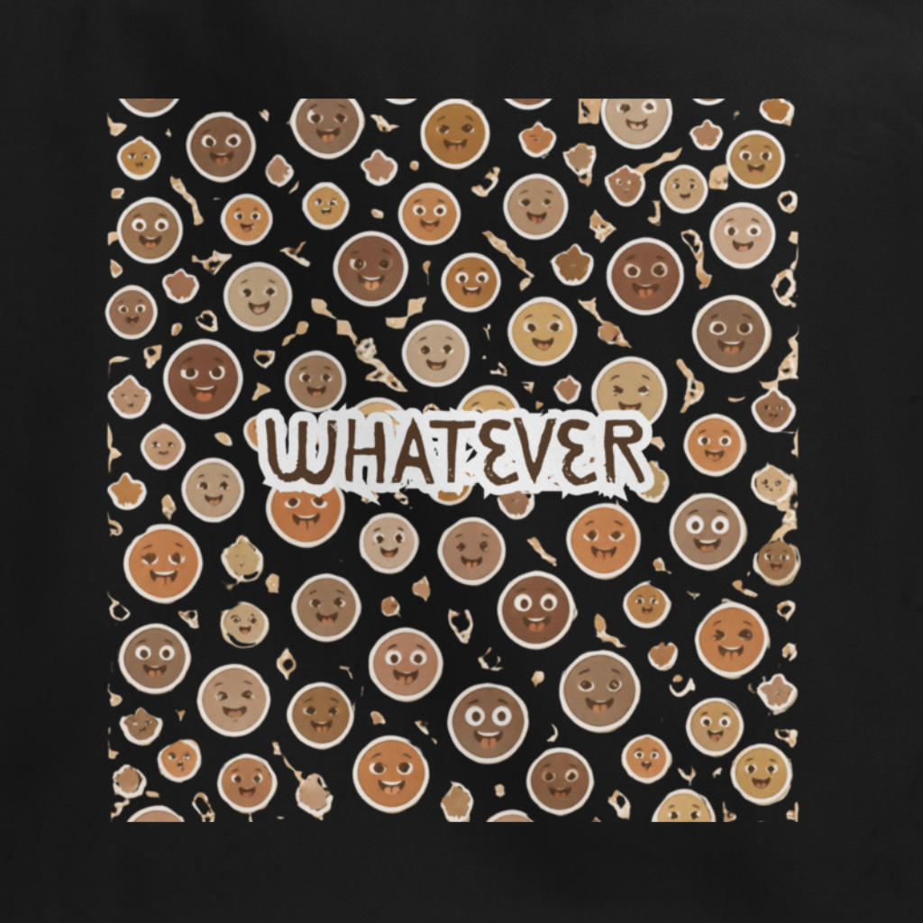 Brown Smileys \ Whatever \ 100% Organic Tote Bag