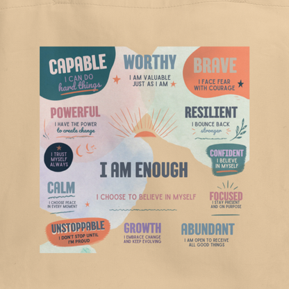 Affirmations \ 100% Organic Tote Bag