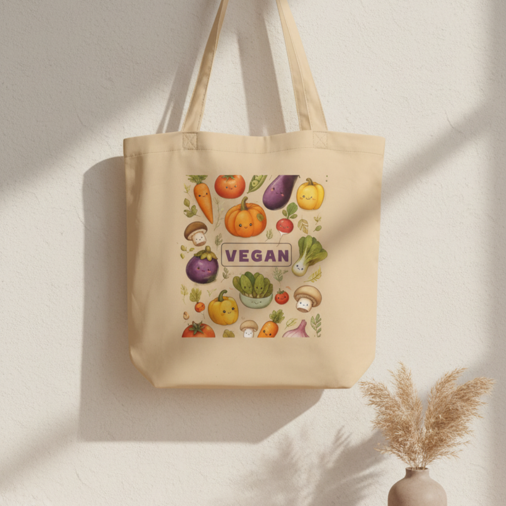 Vegetables \ Vegan \ 100% Organic Tote Bag