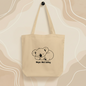 Lazy Koala \ 100% Organic Tote Beige Bag