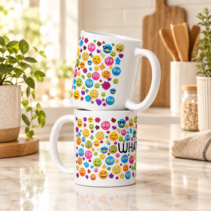 Rainbow Smileys \ Whatever Mood \ Ceramic Mug Glossy