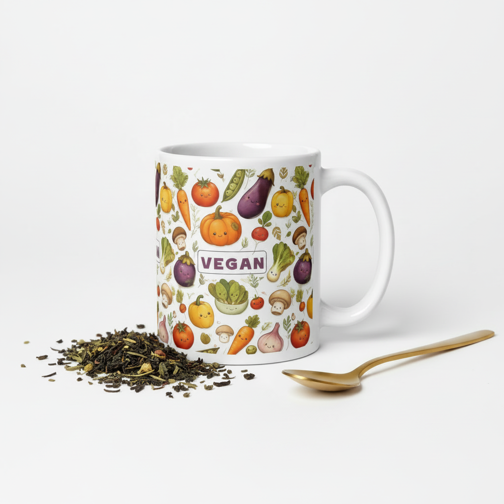 Vegan Inspired \ Ceramic Mug Glossy