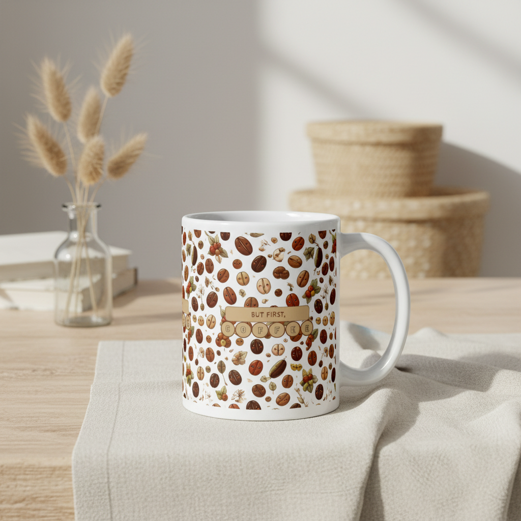 But First, Coffee \ Ceramic Mug Glossy