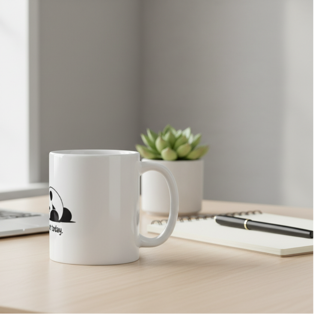 Lazy Panda \ Unbothered \ Ceramic Mug Glossy