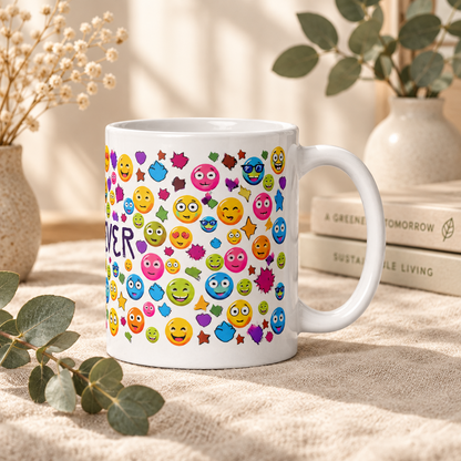 Rainbow Smileys \ Whatever Mood \ Ceramic Mug Glossy