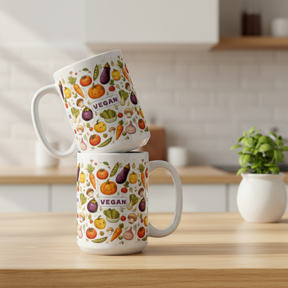 Vegan Inspired \ Ceramic Mug Glossy